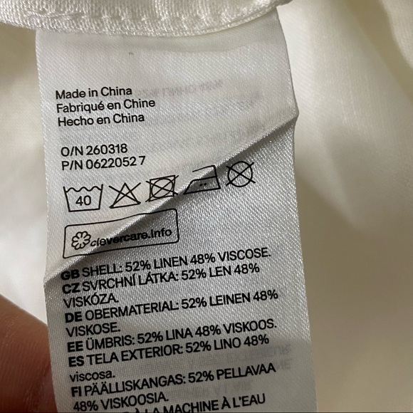 H&M Linen Button‎ Blouse - Picture 5 of 7